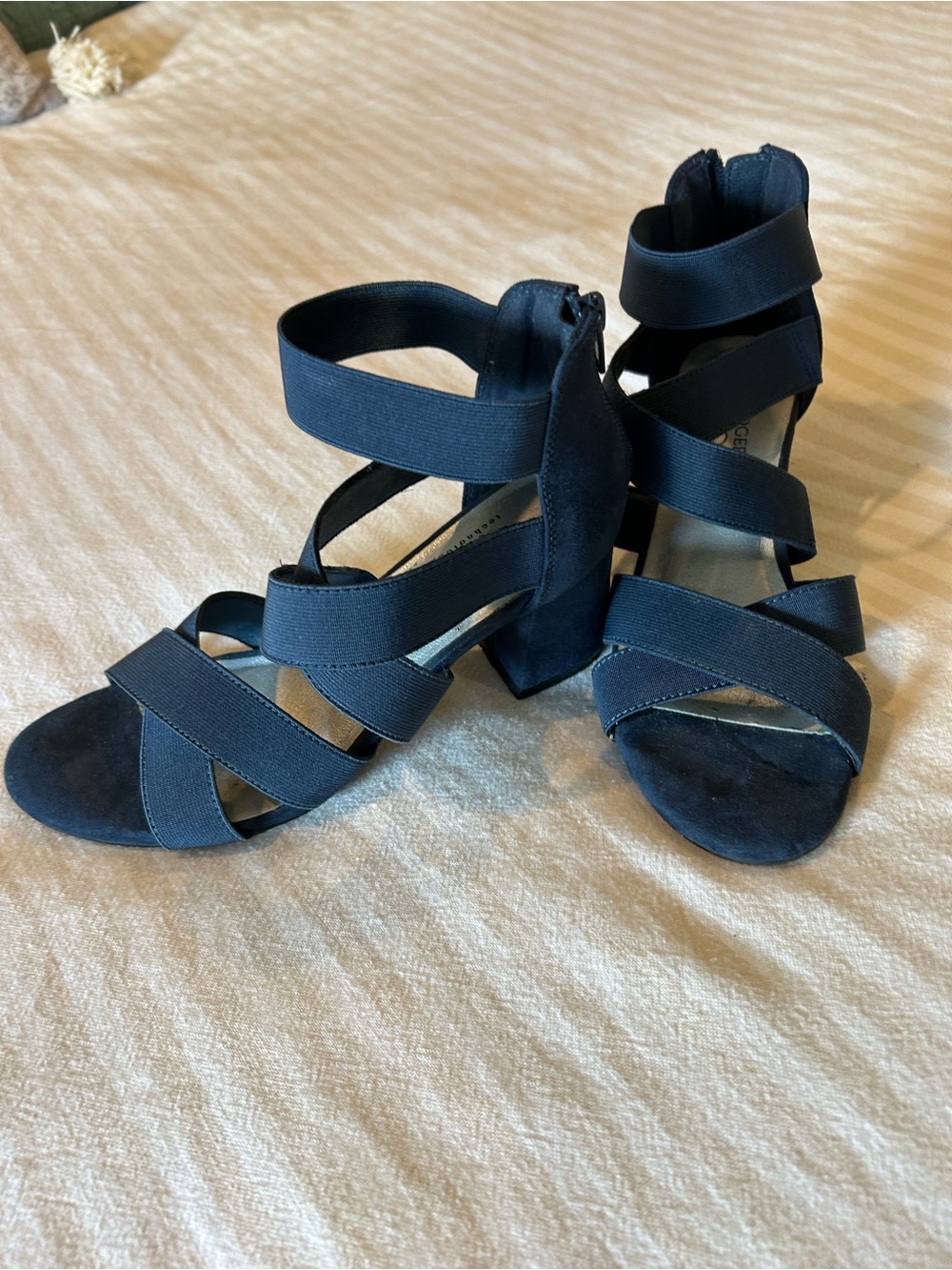 Kim Rogers Westa Navy Heeled Sandals